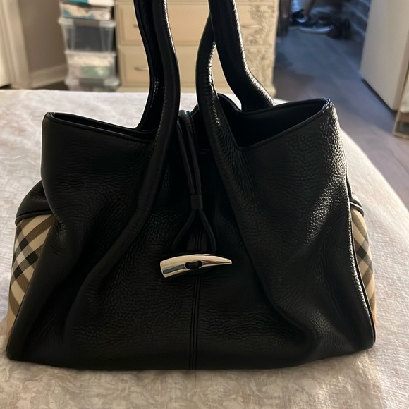 Burberry Black and Tan Mini Bag - Picture 1 of 12